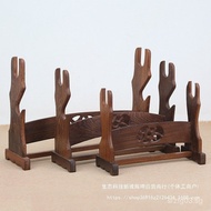 Solid Wood Sword Rack Double-Layer Sword Stand Sword Holder Samurai Sword Rack Weapon Display Stand 