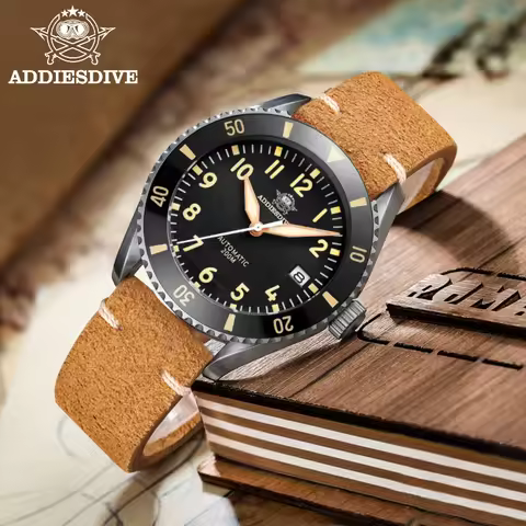 ADDIESDIVE MY-H9 Automatic Mechanical Watches For Men NH35 Sapphire Glass 200m Waterproof C3 Luminou