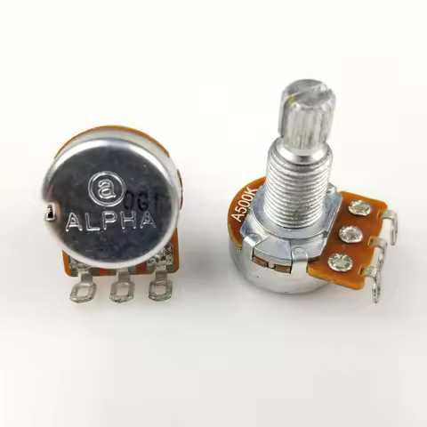1 PC Alpha A500K B500K A250K B250K Potentiometer For Electric Guitar Bass volume controls tone contr