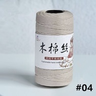 2mm Hollow Cotton Cords 130meters Macrame Yarn Chunky Rope for bags crochet knitting