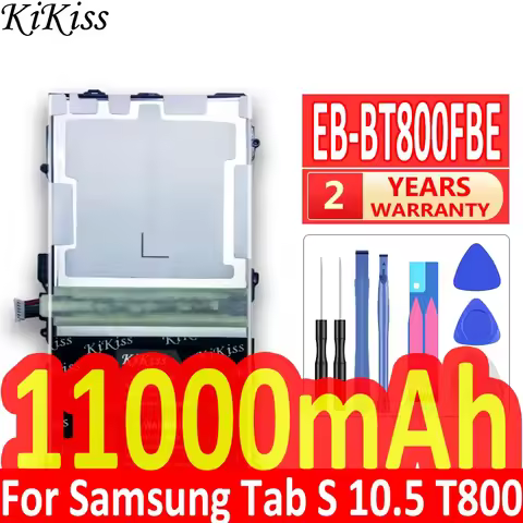 11000mAh Tablet Battery For Samsung Galaxy Tab S 10.5 SM-T800 T800 T801 T805 EB-BT800FBE Li-ion Poly
