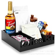 Countertop Storage Rack Storage Rack Condiment Tea Coffee Bar Coffee Basket Pod Holder Bar Wooden St