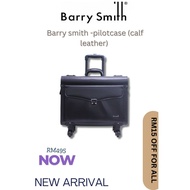 Barry Smith 4-Wheeler Leather Pilot Case (Black)
