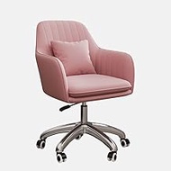 XYLFF Computer Chair Home Office Chairs Modern Simplicity Gaming Chair Fashion Casual Desk Chair Bedroom Backrest Computer Armchair (Color : Pink)