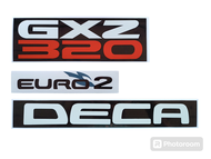 สติกเกอร์ติดรถ ISUZU รุ่น GXZ320 มี6ชิ้น ราคาต่อ 1 ชุด