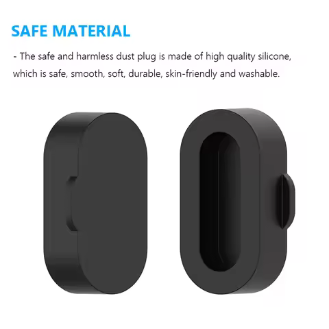 10pcs Universal Dust Cover Silicone Charger Case Anti-dust Charging Port Cover Watch Accessories for