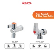 dcota kran air tembok / taman dsl 1/2 +stop kran dav 01 1/2