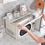 尚野家 - 日式多功能微波爐架 廚房置物架 枱面收納架增高架 可拆卸雙託盤厨具調料收納架 小家電烤箱電飯煲儲物架 - HG5780