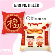 Chinese New Year Pillow 30x30 cm Sofa Pillow/ Soft Pillow/ CNY Pillow/