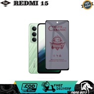 TEMPERED GLASS PRIVACY SPY REDMI 15 Screen Protector