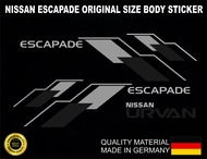 NISSAN ESCAPADE BODY STICKER
