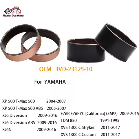 Motorcycle Front Fork Bushing Copper for YAMAHA XP 500 XP500 T Max 500 XJ6 Diversion XJ6N FZ6R TDM 8