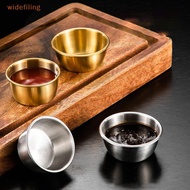 widefiling 304 Stainless Steel Small Seasoning Dish Kitchen Sauce Cup Ketchup Dipping Bowl Appetizer