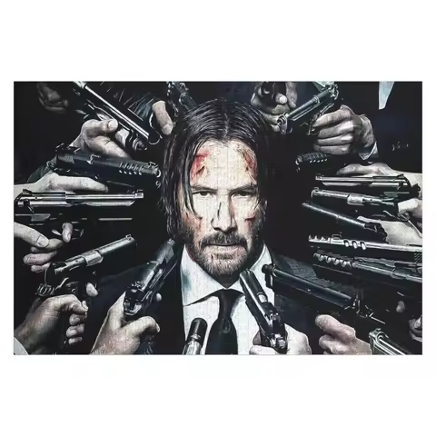 John Wick Jigsaw Puzzle Wooden Decor Paintings Personalized Gift Married Puzzle