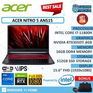 TERLARIS Laptop Gaming Acer Nitro 5 RTX3050Ti Core i7 11800H Ram 16GB