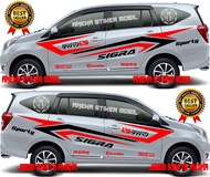 Stiker Mobil Sigra Sticker Daihatsu Sigra Model Mobil Sport