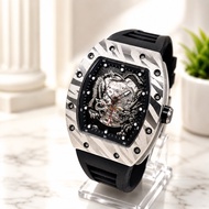 Berlink 5015 Dragon Tiger Automatic Mechanical Watch Men | Tonneau Case | Skeleton Movement | Sapphi