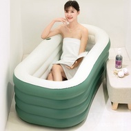 🚢Inflatable Bathtub Folding Adult Bathtub Household Full Body Bath Bucket Large Portable Plastic Small Apartment Can Sit
