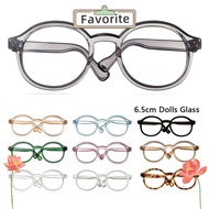 FAVORITEGOODS Toys Round Glasses, DIY Accessories Changing Clothes Doll Glasses, Doll Decoration Cut