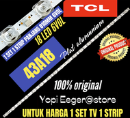 BACKLIGHT TV LCD LED TCL 43 INCH 43A18  6VOLT 18 LED