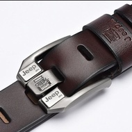 Quality men's genuine leather jeep belt - trendy leather belt for men