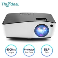 โปรเจ็คเตอร์ Projector ThundeaL High Brightness 4000 Ansi Short Throw Projector TD298 for Full HD 1080P DLP Proyector Daylight Education 3D DLP Beamer Projector