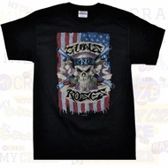 Nice Fashion Guns N' Roses Skull Black T-Shirt Graphics High Quality Printed T-Shirt Gift