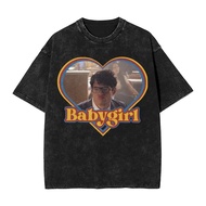 【】2025 Hot Washed T Shirt Clark Kent David Corenswet Hip Hop Novelty T-Shirt Oversize  Streetwear Sh