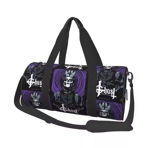 Rock Band Ghost BC Large Duffle Gym Bag Waterproof Duffle Travel Bags Handbags Fitness bag