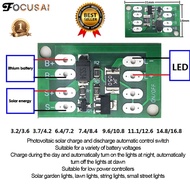 FocusAi แผงชาร์จแบตเตอรี่ลิเธียมแผงวงจรควบคุมไฟเปิดปิดอัตโนมัติเครื่องควบคุมการชาร์จเครื่องกำเนิดไฟฟ