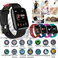 116 PLUS Color Screen Smart Watch Heart Rate Blood Pressure Waterproof Fitness Tracking Watch