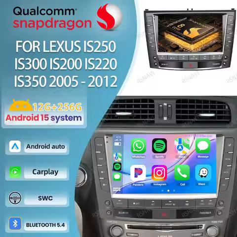 Android 15 Car Radio For Lexus IS250 IS300 IS200 IS220 IS350 2005 - 2012 Jetta Mk5 Lanos T5 Nv200 Op