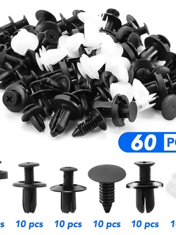 60pcs Auto Fastener Clip Mixed for Hyundai ix35 iX45 iX25 i20 i30 Sonata Verna Solaris Elantra Tucso