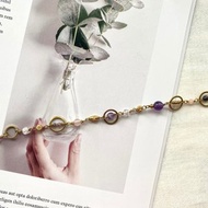 黃銅手鍊 | 紫水晶 | 白水晶