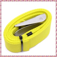 [W Y D H]  1.8m Yellow Scuba Diving Weight Belt, Steel Buckle, Adjustable Harness for Safe Diving
