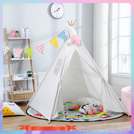 0.9/1.8M Portable Children's Tents Tipi Play House Kids Cotton Canvas Indian Play Tent Wigwam Child Little Teepee Room Decoration Birthday Present Baby Toys 1-10 Year