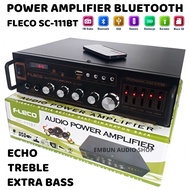 FLECO SC-111BT Bluetooth Karaoke Audio Amplifier - Audio Power Amplifier Mp3 Player - AC/DC Bluetoot