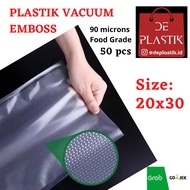 20x30 embossed vacuum plastic, contents 50 pcs embossed vacuum plastic/ vacuum plastic/ ---(EMB 20x3