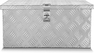 DNA MOTORING Rear Truck Bed Trailer Key Lock Aluminum Storage Tool Box 20" L X 9.8" D X 12" H Silver