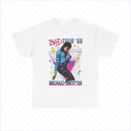 PS2 Bad Tour 88 Michael Jackson Tee Retro 80s Concert Japan Design thick cotton T-shirt SP2