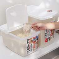 日本INOMATA 掀蓋式透明儲米箱5KG附量米杯