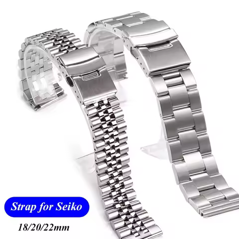 Solid Stainless Steel Strap for Jubilee Oyster Quick Release Bracelet for Seiko SKX007 SKX009 18 20 