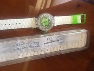 Swatch 白色運動錶 終身免費換電池