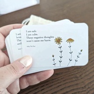 LIPUPON Anxiety Relief Pocket Healing Card, Positive Affirmations with Positive Quotes Anxiety Relie