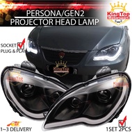 READY STOCK Proton Gen 2 / Persona Projector Headlamp With Light Bar + Signal Running