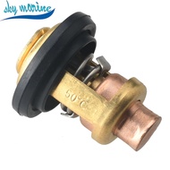 6E5-12411 Boat Engine Thermostat for Yamaha 2 stroke 15HP 25HP 30HP 40HP-250HP Engine parts 50° Repl