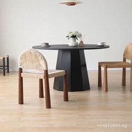 B&B Woven Water Designer Chair Rattan Chair Restaurant Solid Wood French Style Vintage Retro Rattan 