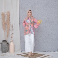 Blouse Batik Wanita Modern Lengan Panjang Premium | Blouse Batik