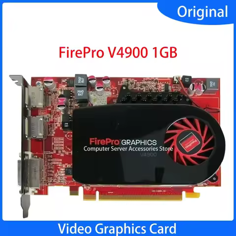 Used FirePro V4900 1GB GDDR5 PCI-e Workstation Video Graphics Card PCI Express 2.1 X16 for Rendering