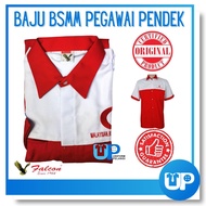 Falcon Baju BSMM PBSM Pegawai Korporat Pemimpin Cikgu Bulan Sabit Merah Malaysia Lengan Pendek Red C